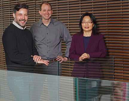 Image of Andrew Templin, Michael Kalwat and Li Zhang