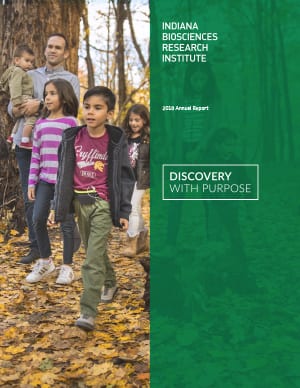 annual report cover for IBRI 2018