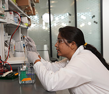 Scientist working in Kalwat Lab