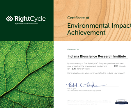 IBRI Receives Greenovation Award from Kimberly-Clark